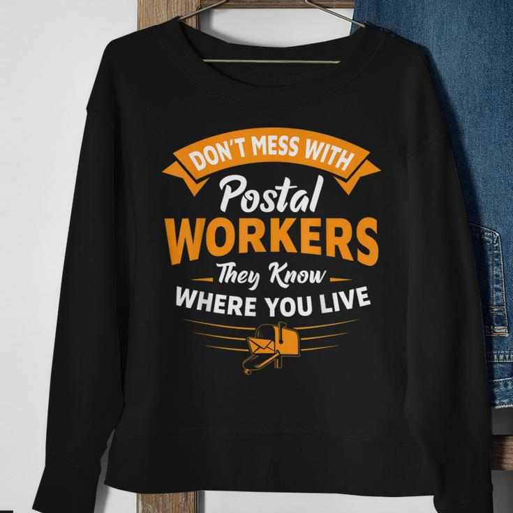 Postman Postal Carrier Mailman Rural Mail Carrier Gift Sweatshirt Gifts for Old Women