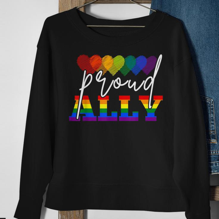 Proud Ally Ill Be There For You Lgbt Sweatshirt Gifts for Old Women
