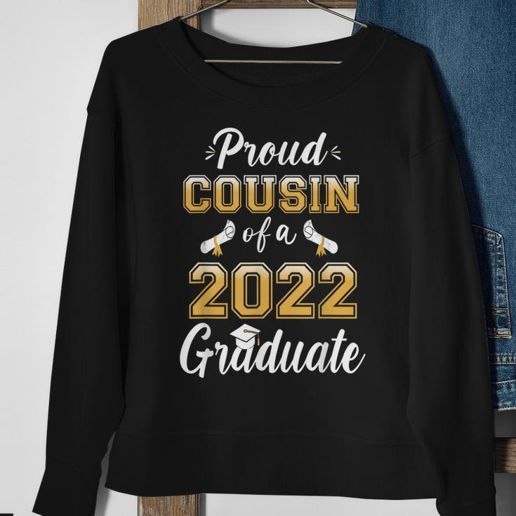 Proud Cousin Of A Class Of 2022 Graduate Senior Graduation Sweatshirt Gifts for Old Women
