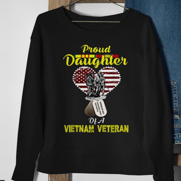 Proud Daughter Of A Vietnam Veteran Veterans Day Sweatshirt Gifts for Old Women