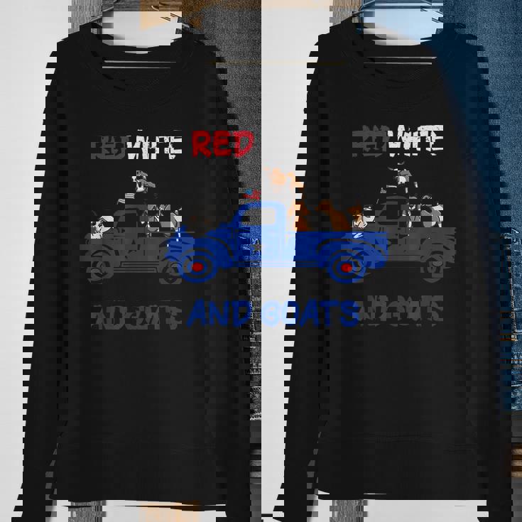 Red White And Goats 4Th Of July 2022 Sweatshirt Gifts for Old Women Red White And Goats 4Th Of July 2022 Sweatshirt Gifts for Old Women