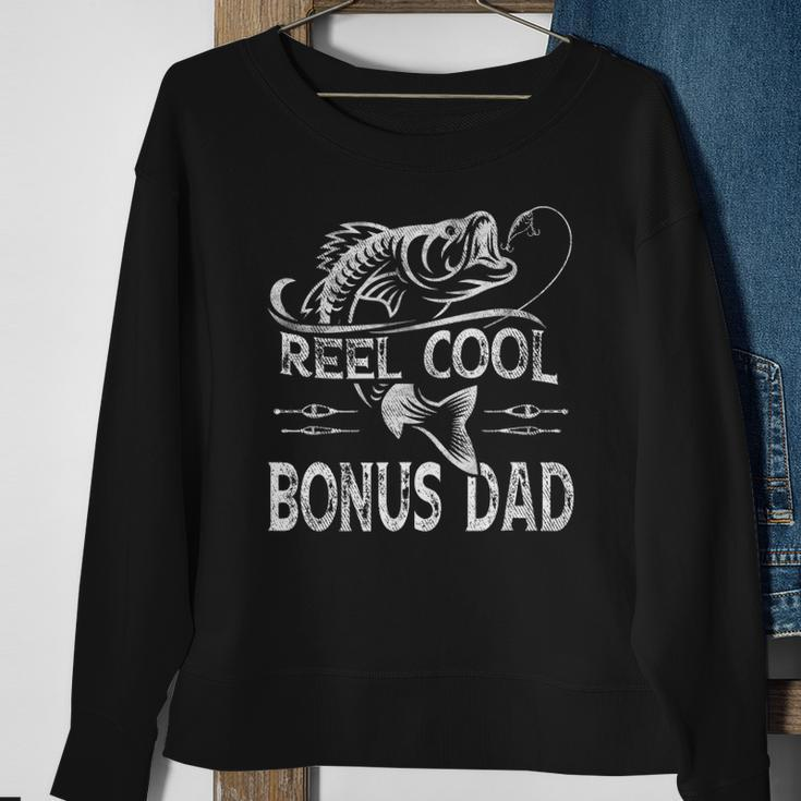 Reel Cool Bonus Dad Fishing - Fathers Day Fisherman Fishing Sweatshirt Gifts for Old Women