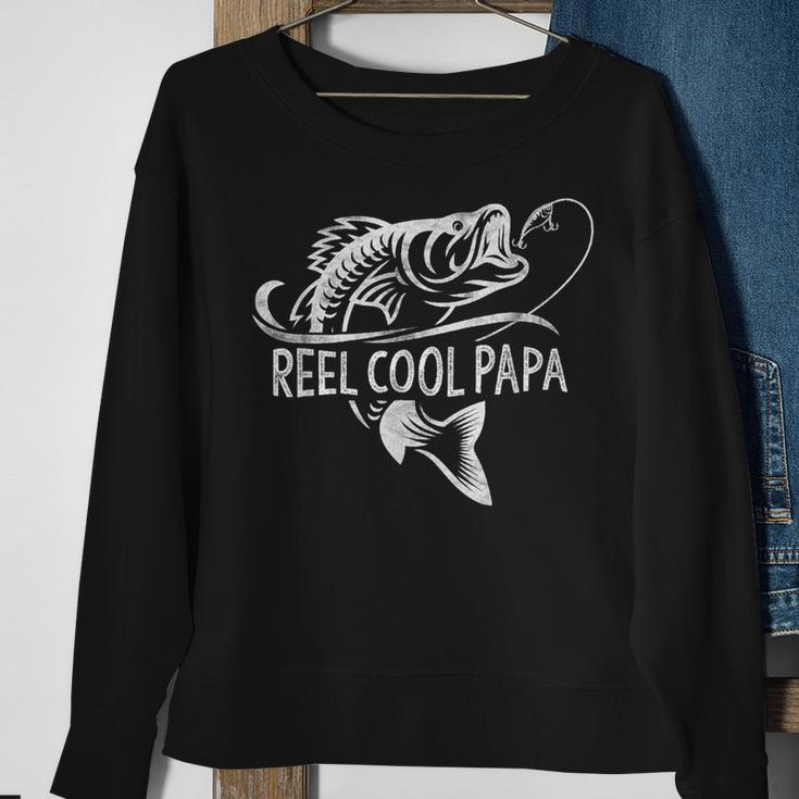 Reel Cool Papa Fishing Dad Gifts Fathers Day Fisherman Fish Sweatshirt Gifts for Old Women