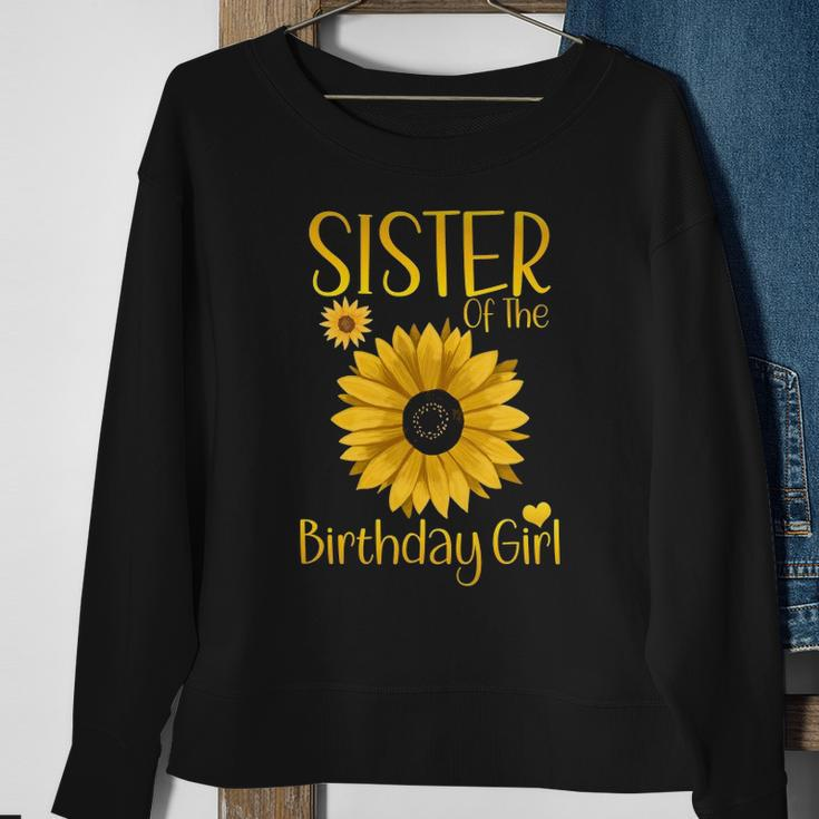 Sister Of The Birthday Girl Sunflower Family Matching Party Sweatshirt Gifts for Old Women