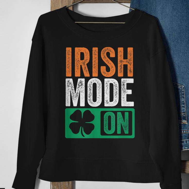 St Patricks Day Beer Drinking Ireland - Irish Mode On Sweatshirt Gifts for Old Women