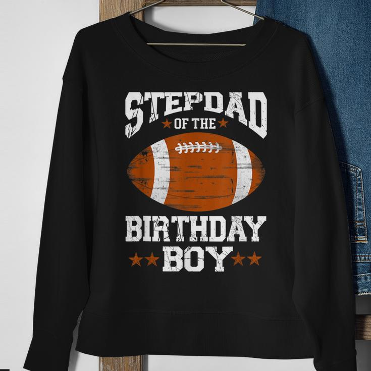 Stepdad Of The Birthday Boy Football Lover Vintage Retro Sweatshirt Gifts for Old Women