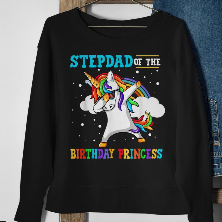 Stepdad Of The Birthday Princess Unicorn Girl Sweatshirt Gifts for Old Women