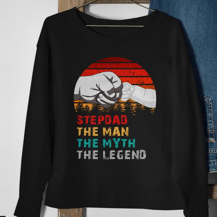 Stepdad The Man The Myth The Legend Sweatshirt Gifts for Old Women