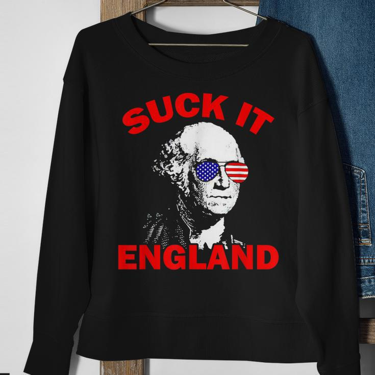 Suck It England Funny 4Th Of July Patriotic Sweatshirt Gifts for Old Women