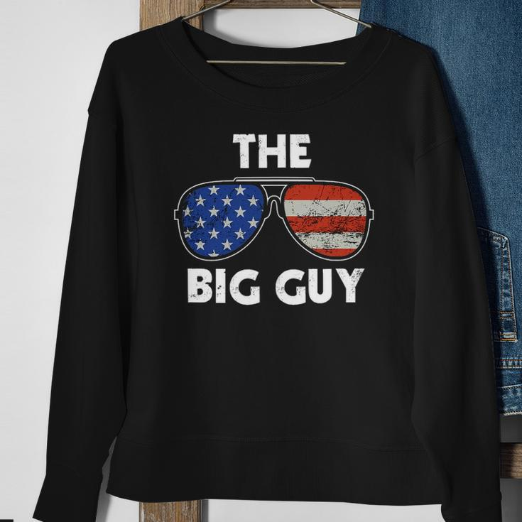 The Big Guy Joe Biden Sunglasses Red White And Blue Big Boss Sweatshirt Gifts for Old Women