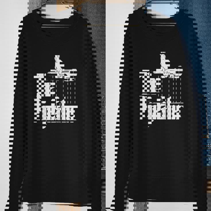 The Pipefather - Funny Plumber Plumbing Handyman Pipe Fitter Raglan Baseball Tee Sweatshirt Gifts for Old Women