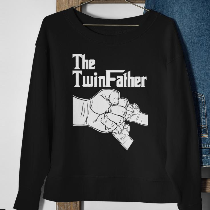 The Twinfather Father Of Twins Fist Bump Sweatshirt Gifts for Old Women