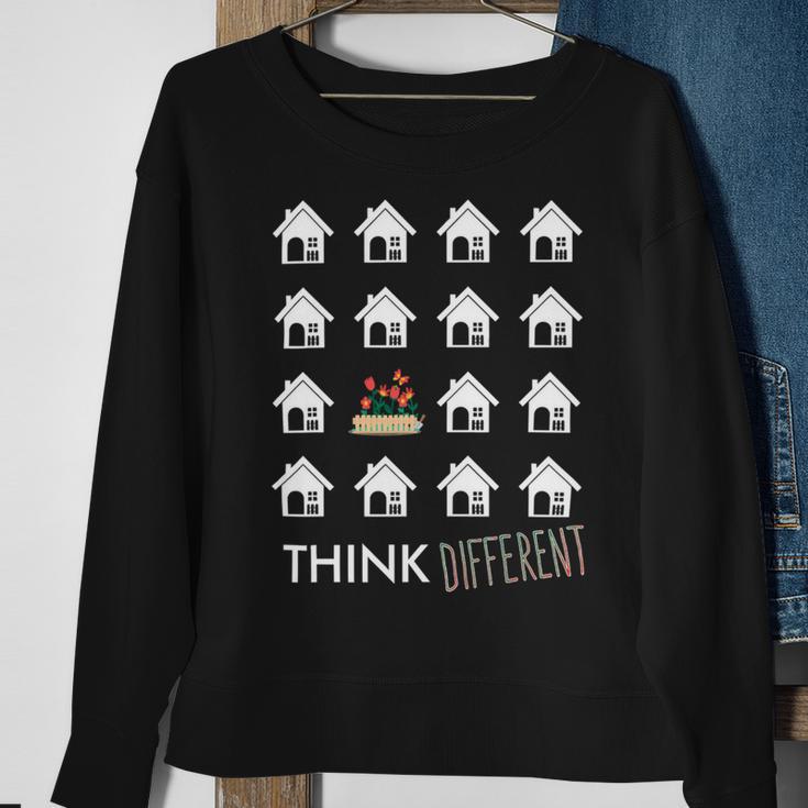 Think Different Build Gardens Not 559 Shirt Sweatshirt Gifts for Old Women