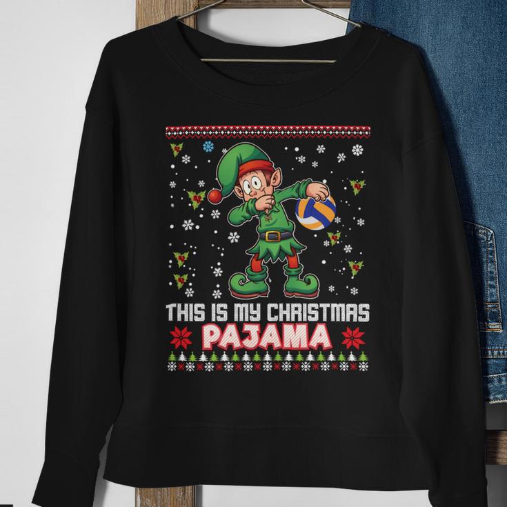 This Is My Christmas Pajama Volleyball 874 Shirt Sweatshirt Gifts for Old Women