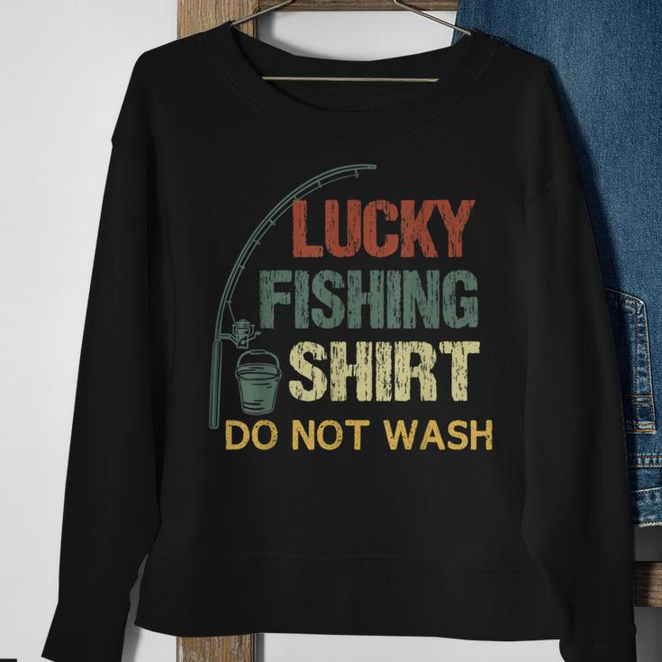 This Is My Lucky Fishing Do Not Wash Funny Fisherman Sweatshirt Gifts for Old Women