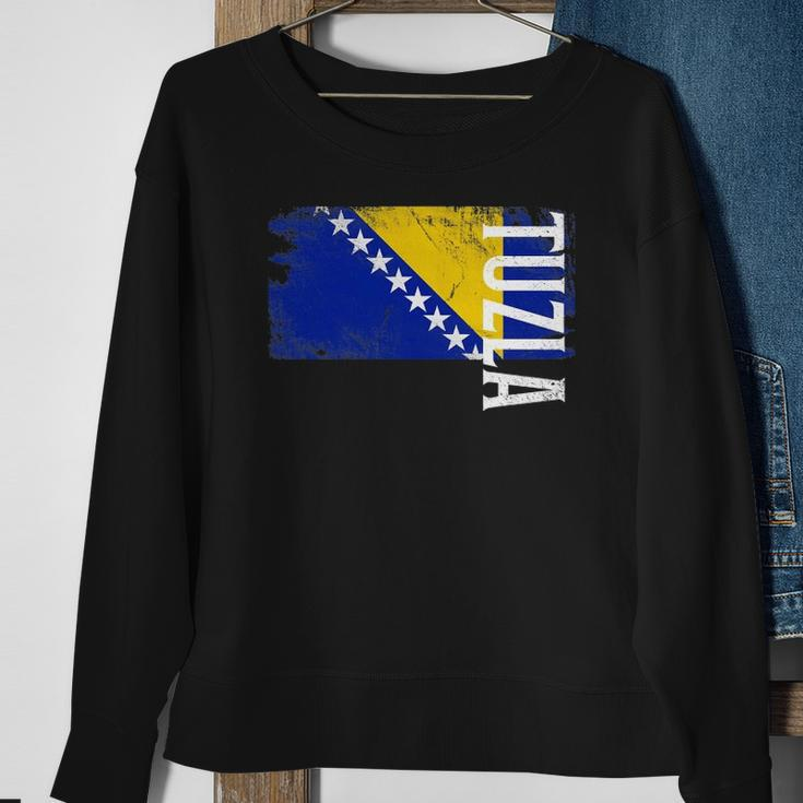 Tuzla Bosnia Flag For Bosnian Men Women Kids Sweatshirt Gifts for Old Women