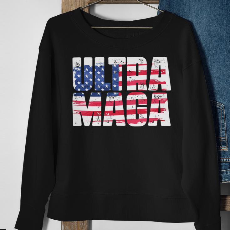 Ultra Maga And Proud Of It A Ultra Maga And Proud Of It V17 Sweatshirt Gifts for Old Women