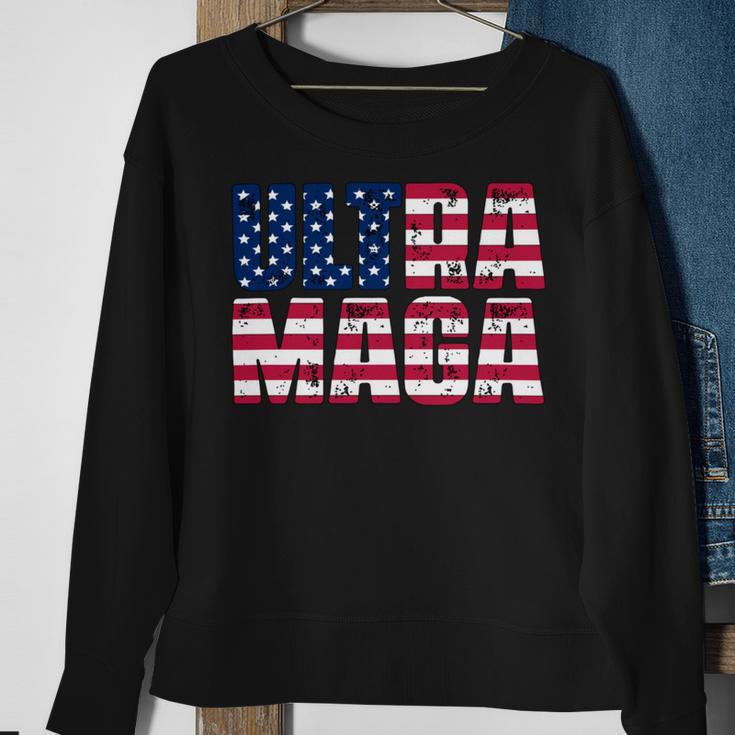 Ultra Maga And Proud Of It A Ultra Maga And Proud Of It V18 Sweatshirt Gifts for Old Women