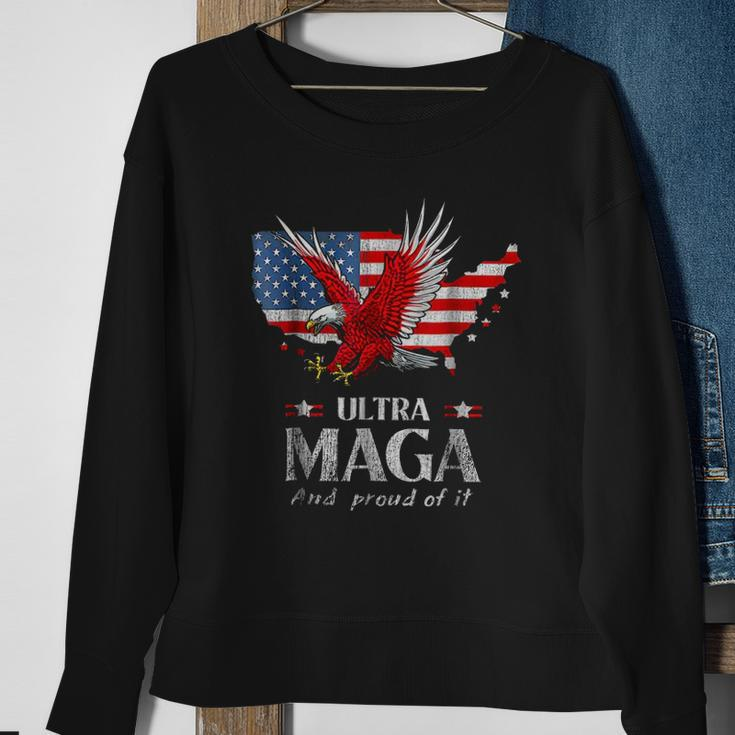 Ultra Maga And Proud Of It - The Great Maga King Trump Supporter Sweatshirt Gifts for Old Women