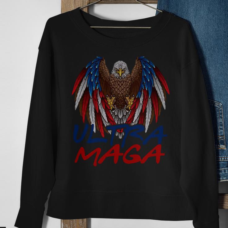 Ultra Maga Eagle Make America Great Aga Sweatshirt Gifts for Old Women