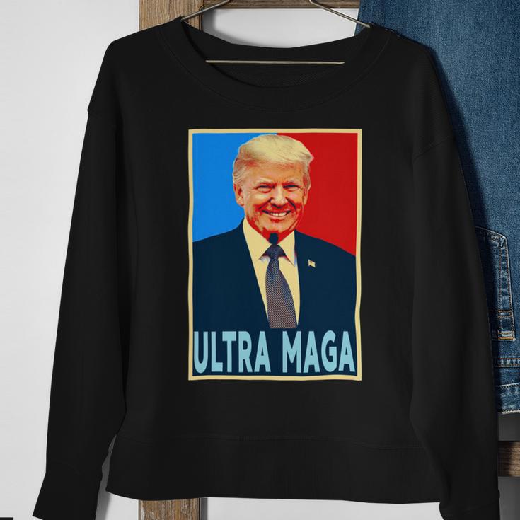 Ultra Maga President Donald Trump Gift Sweatshirt Gifts for Old Women