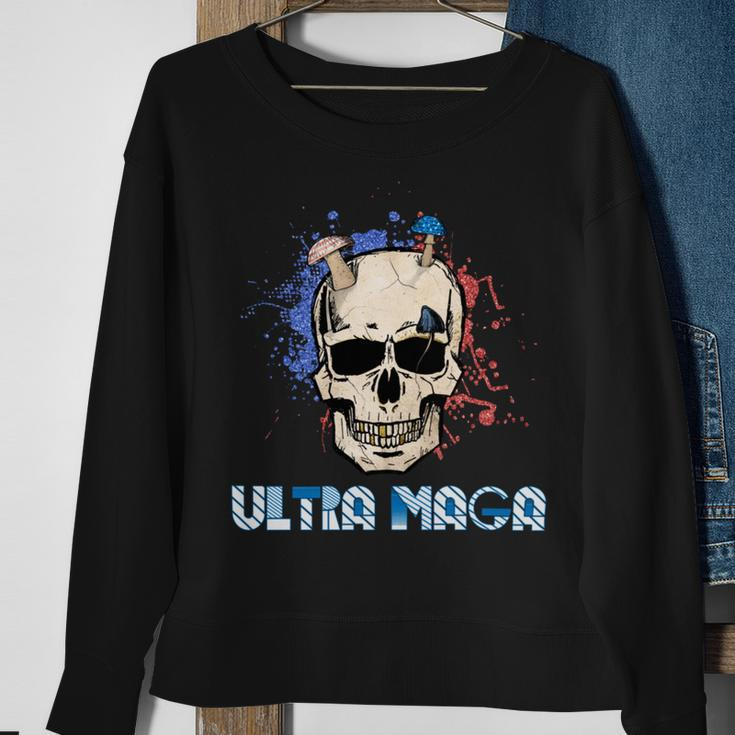 Ultra Maga Skull Make America Great Again Sweatshirt Gifts for Old Women