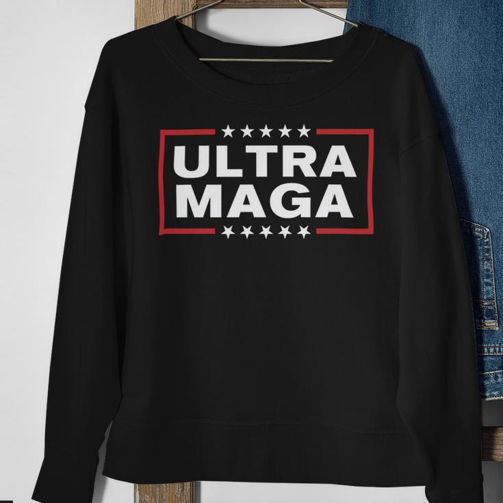 Ultra Maga United State Flag V3 Sweatshirt Gifts for Old Women