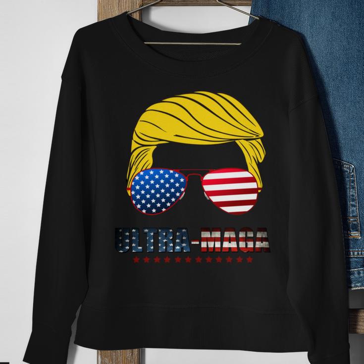 Ultra Maga Usa Maga Make America Great Again Sweatshirt Gifts for Old Women