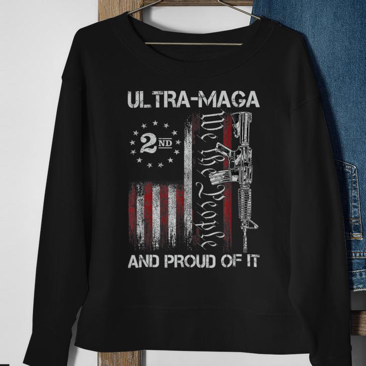 Ultra Maga We The People Proud Republican Usa Flag V2 Sweatshirt Gifts for Old Women