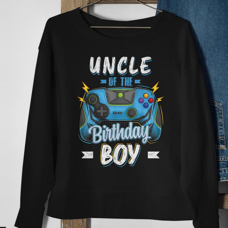 Uncle Of The Birthday Boy Matching Family Video Gamer Party Sweatshirt Gifts for Old Women