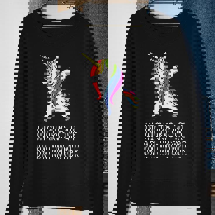 Unicorns Are Born In November Sweatshirt Gifts for Old Women