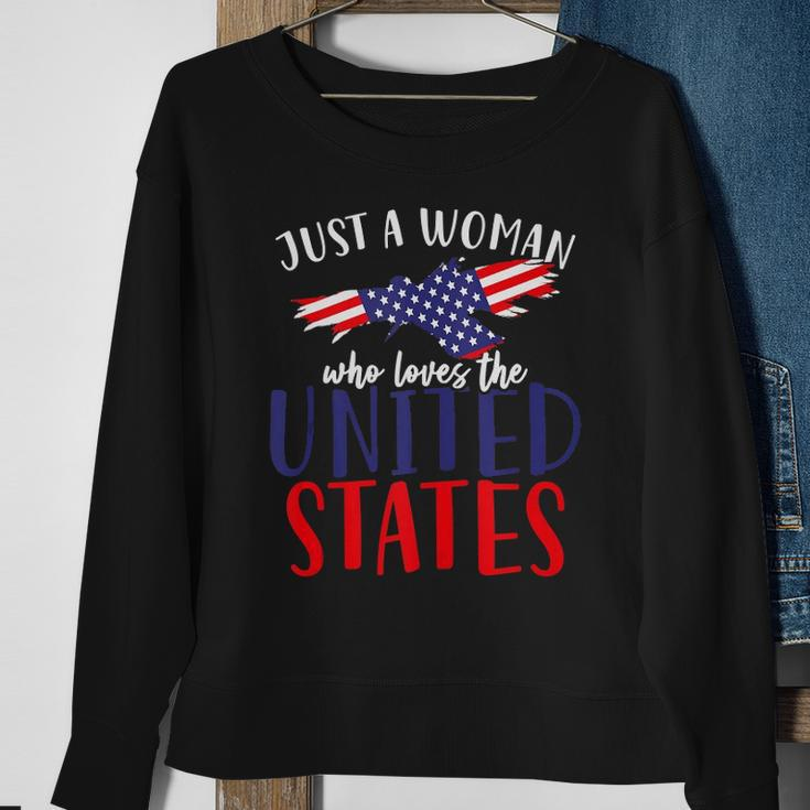 Us Flag Freedom United States Women American 4Th Of July Sweatshirt Gifts for Old Women