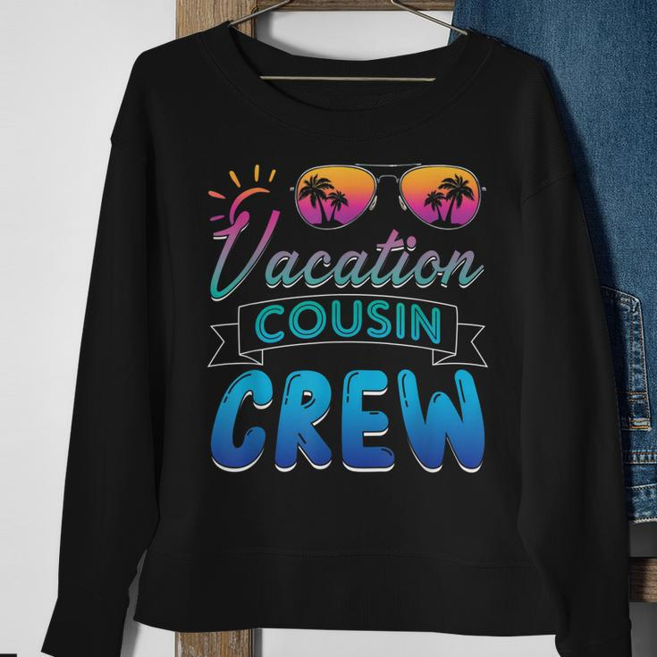 Vacation Cousin Crew Beach Cruise Sunglasses Family Vacation Sweatshirt Gifts for Old Women