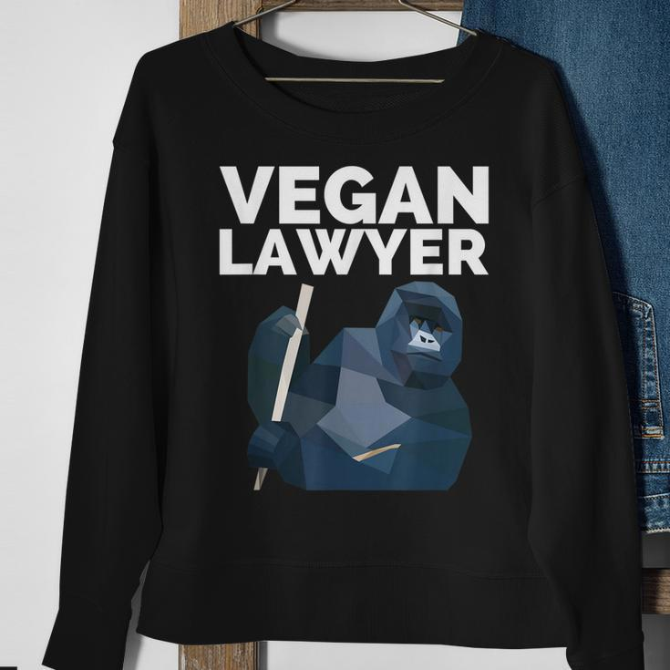 Vegan Lawyer Funny Cute Gorilla Plant-Based Sweatshirt Gifts for Old Women