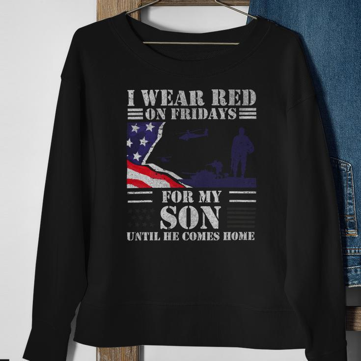 Veteran Red Fridays For Veteran Military Son Remember Everyone Deployed 98 Navy Soldier Army Military Sweatshirt Gifts for Old Women