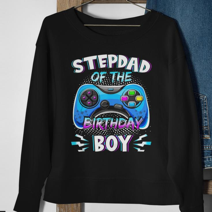 Video Game Birthday Party Stepdad Of The Bday Boy Matching Sweatshirt Gifts for Old Women