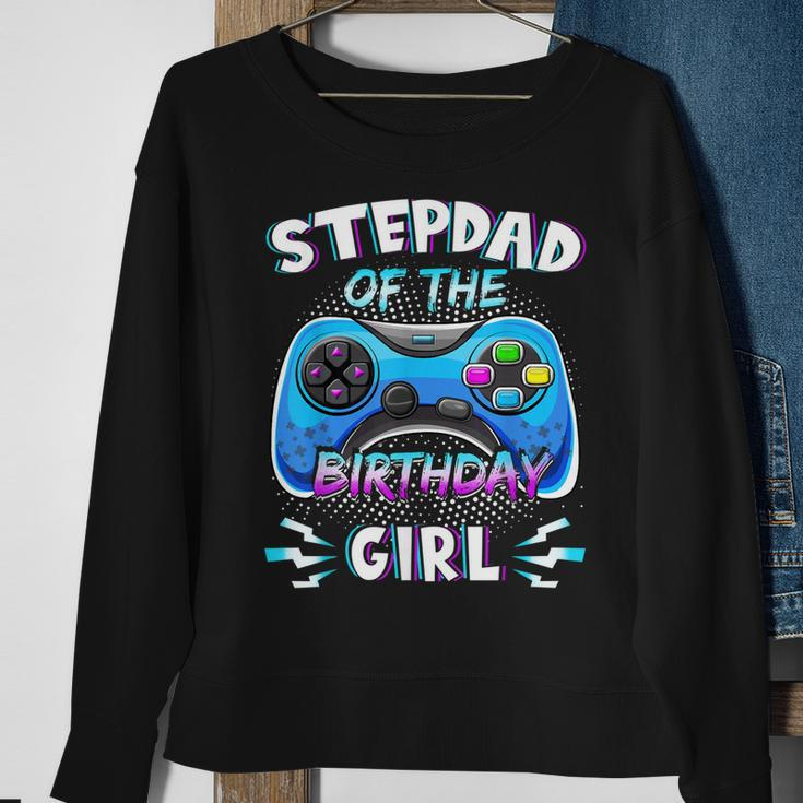Video Game Birthday Party Stepdad Of The Bday Girl Matching Sweatshirt Gifts for Old Women