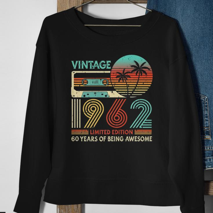 Vintage 1962 Cassette Limited Edition 60Th Birthday Retro Sweatshirt Gifts for Old Women
