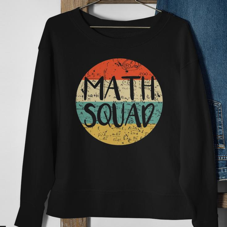 Vintage Math Squad Math Teacher Math Class Team Funny Sweatshirt Gifts for Old Women