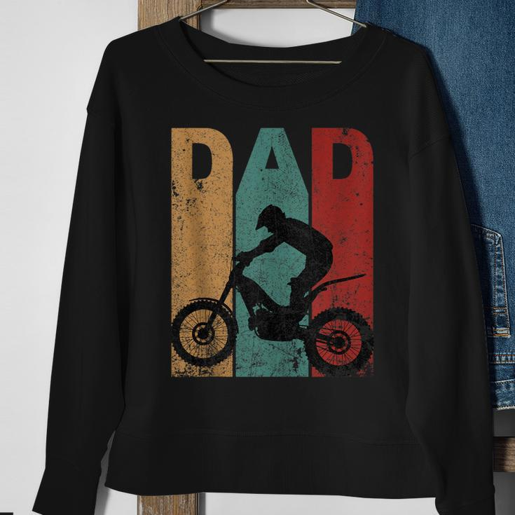 Vintage Motocross Dad Dirt Bike Fathers Day 4Th Of July Sweatshirt Gifts for Old Women