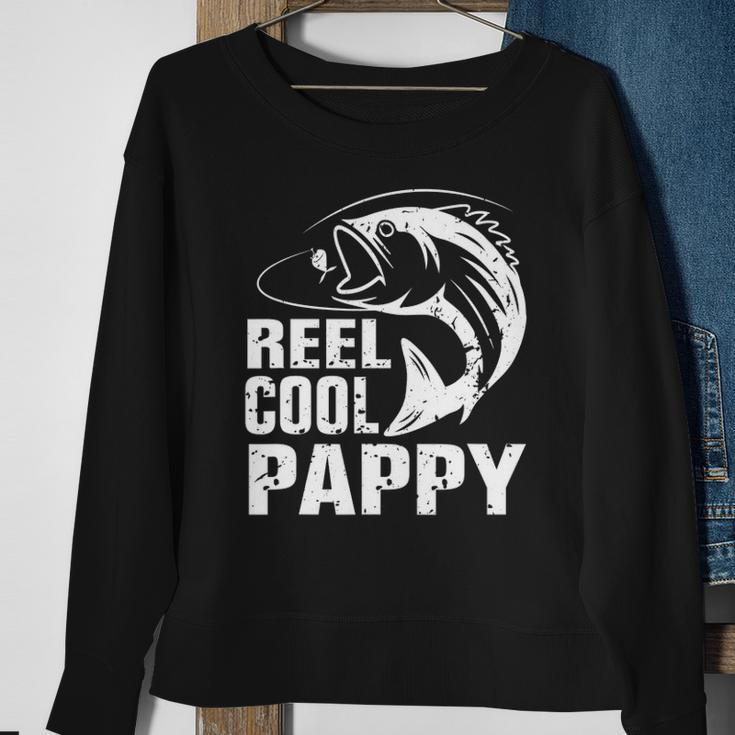 Vintage Reel Cool Pappy Fishing Fathers Day Gift Sweatshirt Gifts for Old Women