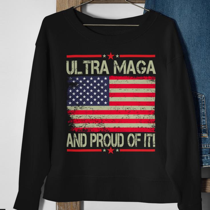 Vintage Ultra Maga And Proud Of It V2 Sweatshirt Gifts for Old Women