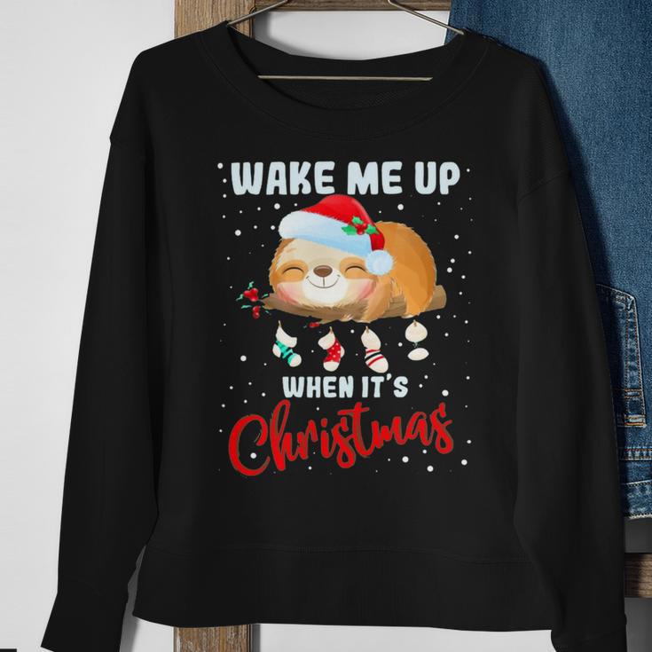 Wake Me Up When Its Christmas 819 Shirt Sweatshirt Gifts for Old Women