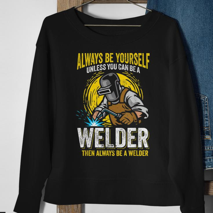 Welder Clothes For Men Funny Welding V2 Sweatshirt Gifts for Old Women