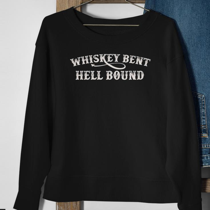 Whiskey Bent And Hell Bound Vintage Outlaw Sweatshirt Gifts for Old Women
