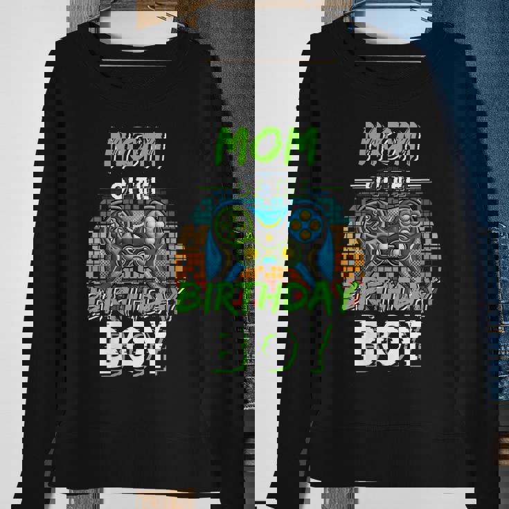 Womens Mom Of The Birthday Boy Matching Video Gamer Birthday Party Sweatshirt Gifts for Old Women