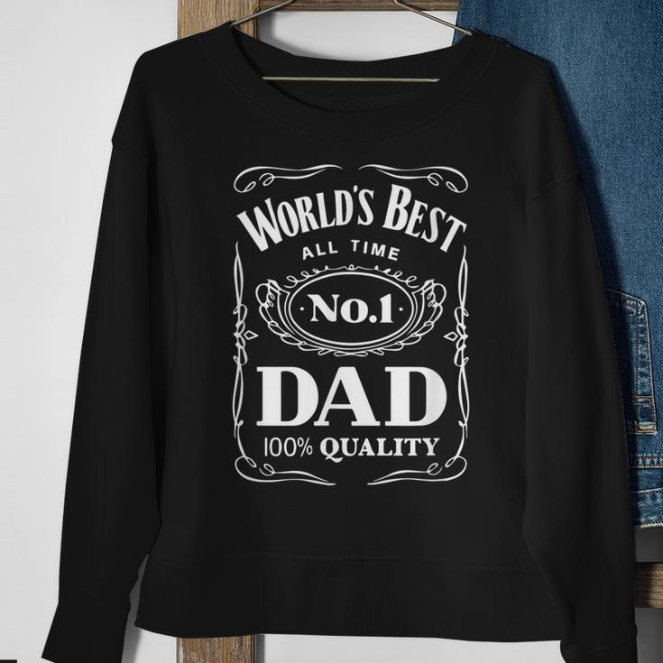 World´S Best No 1 Dad – Daddy – Father - Gift Sweatshirt Gifts for Old Women