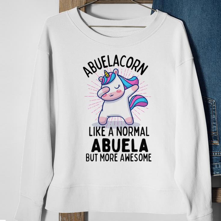 Abuelacorn Funny Unicorn Dabbing Gift Like A Normal Abuela But More Awesome Sweatshirt Gifts for Old Women