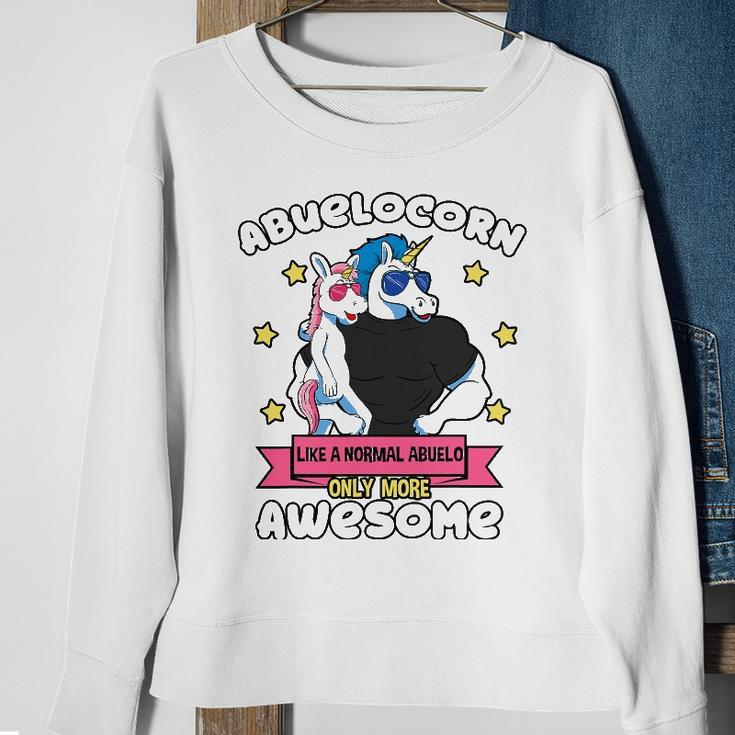 Abuelocorn 1 Kid Fathers Day Abuelo Unicorn Granddaughter Sweatshirt Gifts for Old Women