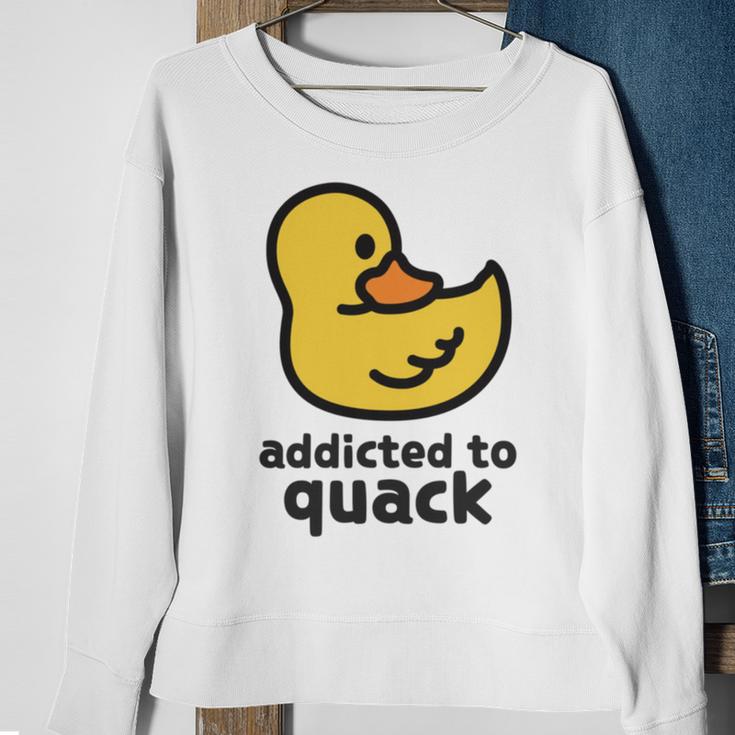 Addicted To Quack Sweatshirt Gifts for Old Women